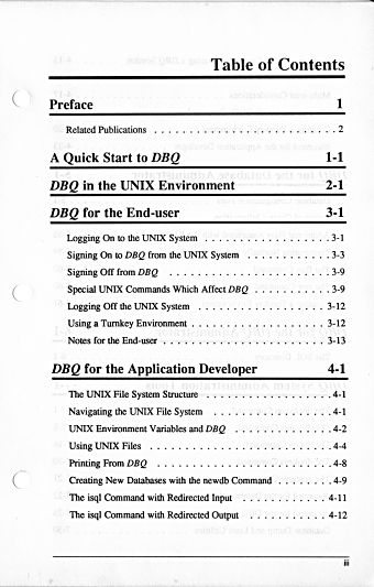 dbq unix guide page 3