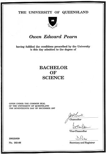 bachelor of science 1987